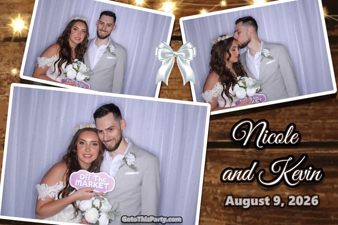 Guests posing at a Famous Entertainment photo booth